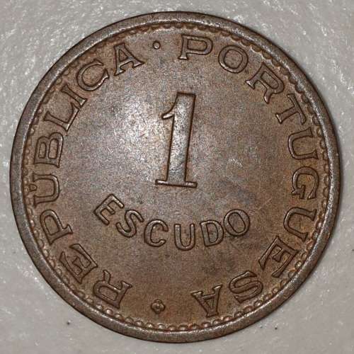 1957 - 1 ESCUDO - MOCAMBIQUE - MOZAMBIQUE - (Bronze)